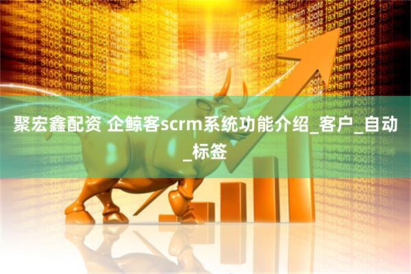 聚宏鑫配资 企鲸客scrm系统功能介绍_客户_自动_标签